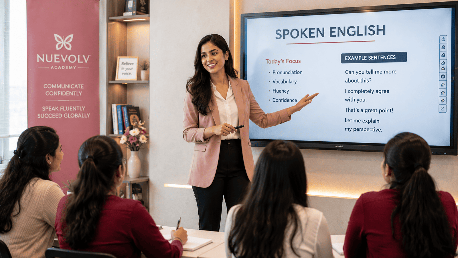 Spoken English and fluency training through NuEvolv online classes