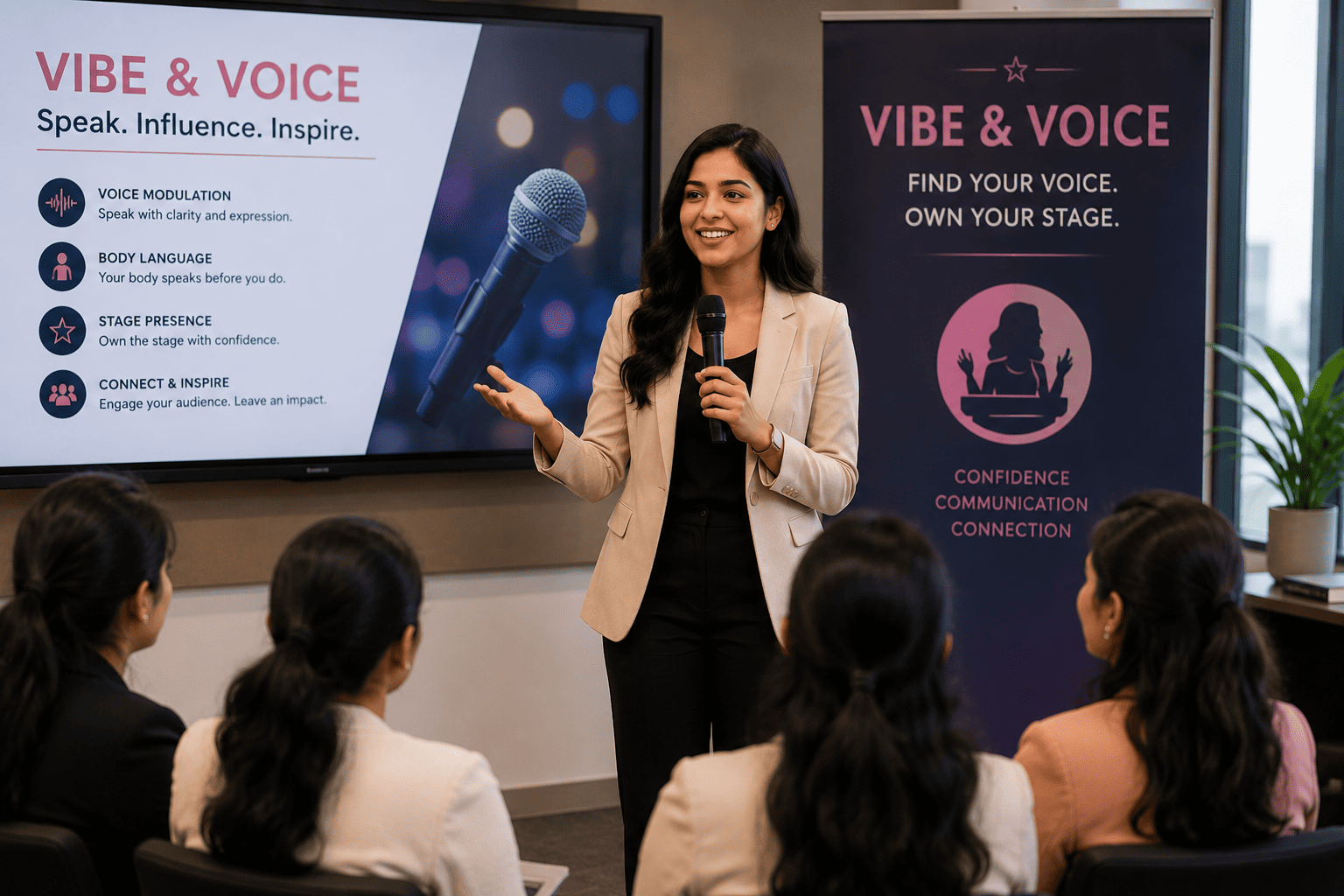 Vibe and Voice public speaking and professional communication course